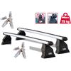 MENABO BARRE PORTATUTTO ALLUMINIO PER FORD S-MAX ANNO 2007 SERRATURE ANTIFURTO