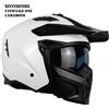 One Casco Integrale/Jet One Trak Bianco Mentoniera Staccabile 06 Mis. XS