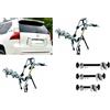 MENABO PORTABICI POSTERIORE 3 BINARI PER TOYOTA LAND CRUISER PRADO 3 BICI UOMO DONNA