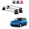 MENABO Barre Portatutto Alluminio per Kia Soul anno 2017 No Rails Omologate Tuv Gs