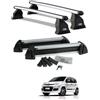 MENABO BARRE PORTATUTTO ALLUMINIO FIAT PANDA ANNO 2017 NO RAILS+PORTASCI 4 PAIA 2 SERRA