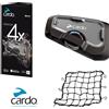 cardo FRC4X003 Cardo Freecom auricolare Interfono Bluetooth 4 Canali + Rete in Omaggio