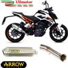 Arrow KTM Duke 125 2019 Terminale Per Moto Thunder Alluminio Fondello Acciaio