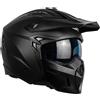 One Casco Integrale/Jet One Trak Nero Opaco Mentoniera Staccabile 06 Mis. S