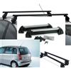 g3 BARRE PORTATUTTO FIAT IDEA NO RAILS ANNO 2008+PORTASCI 4 PAIA ALLUMINIO 2 SERRAT