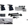 MENABO BARRE PORTATUTTO PEUGEOT EXPERT ANNO 2016+PORTASCI 4 PAIA ALLUMINIO 2 SERRATURE