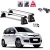 MENABO BARRE PORTATUTTO ALLUMINIO FIAT PANDA ANNO 2017 NO RAILS OMOLOGATE 4 SERRATURE