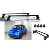 MENABO BARRE PORTATUTTO ACCIAIO PER FIAT 500 LOUNGE 1.2 TETTO PANORAMICO ANNO 2016