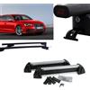 Mercedes-Benz BARRE PORTATUTTO ACCIAIO G3 AUDI A3 SPORTBACK 2013+PORTASCI 4 PAIA CON SERRATURE