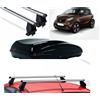 g3 menabo Box Auto Portabagagli G3 Helios 320 Nero+Barre Alluminio Smart Fortwo w450 2000