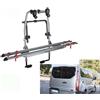 MENABO Portabici Posteriore 2 Binari per Ford Tourneo Custom anno 2017 2 Bici Doppia P.