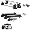 MENABO BARRE PORTATUTTO ALLUMINIO FIAT PANDA ANNO 2017 NO RAILS+PORTASCI 4 PAIA 6 SERRA