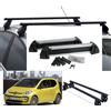 afs moto srl BARRE PORTATUTTO VOLKSWAGEN UP 3 PORTE+PORTASCI 4 PAIA ALLUMINIO 2 SERRATURE