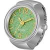 JewelryWe Orologio da dito da uomo e donna con elastico rotondo,anello orologio al quarzo semplice,regalo