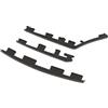 NonMiFyR Set di Piedini in Gomma per 4 di Gioco 1000/1100, Nero