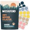 Moskifend Mückenschutzpflaster für Kinder, Babys & Erwachsene (mit Öl gegen Mücken) - Anti Mücken Aufkleber Bunt - 30 Patches für unterwegs | Mosquito Repellent Sticker, Insektenschutz-26s03