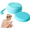Generic Detergente per corpo in silicone - Spazzola da bagno con setole elastiche morbide, dispenser di sapone integrato come alternativa alla luffa, massaggiatore igienico, design delicato sulla pelle per la