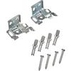 Gardinia Supporto per Veneziana, Metallo, galvanizzato, 0.1, 2 unità, 7033