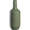 LEONARDO HOME Milano 026821 - Vaso moderno in ceramica, vaso decorativo per bouquet di fiori artistici, elegante vaso di fiori, attira l'attenzione come decorazione, altezza 40 cm, verde, 026821