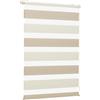 Sekey Doppia tenda a rullo, fissaggio senza fori, per finestre, doppia tenda a rullo, larghezza 55 cm, protezione solare, 55 x 130 cm, beige e marrone