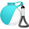 Generico Stainless Steel Dog Water Bottle,2 In 1 Round and Portable Dog Travel Water Bottle with Silicone Bowl,for Pets Walking Hiking and Travel (SETD)