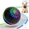 LGZIN Palla Interattiva per Cani, Palla Rotante Automatica per Cani con luce LED, Giocattolo Automatico per Canis, Pallina per Canis che si Muove da Sola per Cani di Piccola, Media, Grande Taglia