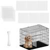 KeaJuidy 9 pezzi divisori per gabbie per cani con fascette, accessori per cuccioli, divisorio per cuccioli, addestramento, gabbia per cani, accessori 30 x 30 cm