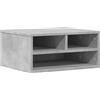 vidaXL Supporto per stampante grigio cemento 49x40x22,5 cm Materiale a base di legno