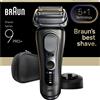 Braun Series 9 Pro+ 9615S Rasoio Trimmer Nero, Grigio