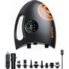 OutdoorMaster Pompa elettrica per tavole SUP OutdoorMaster Shark 2S, con batteria da 88,8Wh - Pompa ad aria a batteria da 20 PSI per 6 tavole SUP, spegnimento automatico, 8 adattatori, 12V/15,8V e USB-C, colore nero/arancione