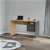 Indomita Scrivania con 2 cassetti Paco3 125x51,6x75,5H Colore Rovere e Antracite