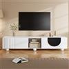 YuQozii Mobile TV moderno, supporto TV, pannello TV, supporto TV inferiore, supporto TV Design unico 180 x 40 x 41,5 cm (L x P x A)