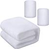 Shappy Coperta di Neve Finta di Natale Rotolo di Coperta di Neve Natalizia Coperta di Neve Bianca Decorazioni per Feste Tappeti di Neve Artificiale di Natale Bianca Morbida (98,43 x 35,43 Pollici)