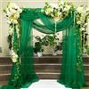Alaoo Drappeggio di Arco di Nozze, 5Mx160CM,Verde | Tessuto Drappeggiato per Arco Nuziale, Tessuto di Tulle Chiffon, Adatto per Matrimoni, Cerimonie, Feste, Decorazioni Sceniche