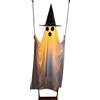 Generico Halloween Ghost Swing Decoration - 6ft with Remote Control, LED Lights Glowing Swing Ghost Halloween Decor for Outdoor Indoor Front Door Patio Yard Garden Terrace Lawn Tree
