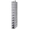 GUTE LINES Organizer Armadio Air, Mensole da armadio, Portatutto con 10 Scomparti, per Calze, Mutande, Asciugamani, Reggiseni (argento nero)