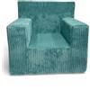 FORTISLINE - Poltroncina per bambini 51 x 47 x 34 cm Oeko-TEX, poltrona da gioco per bambini - Camera dei bambini - Poltrone in gommapiuma - Morbido velluto - Molti motivi (turchese)