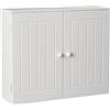 JAOSY Mobile per Il Bagno Bianco 60 x 50 x 15cm Armadio Salvaspazio con 2 Ripiani, Organizzatore Portaoggetti, Ampio Spazio di Stoccaggio Mobiletto Pratico Truciolato MDF Facile da Montare e Pulire