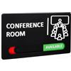 PH PandaHall Cartelli per Porte Ufficio Cartelli Adesivi per Porte | 22x12.5cm Cartello per Ufficio in Acrilico con Indicatore di Stato Scorrevole Non Disturbare per Uffici e Altri Luoghi