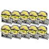 PRESTIGE CARTRIDGE 10x Nastro per Etichette compatibile per Epson SC12YW LC-4YBW LC-4YBW9 Nero su Giallo 12mm x 8m | per Etichettatrice Epson LabelWorks LW-300 LW-300L LW-400 LW-500 LW-600P LW-700 LW-900P LW-1000P