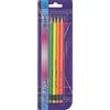 SPIRIT TTS - Matite rotonde con gomma da cancellare Fluo 4/1