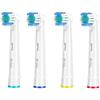 Milos Testine Compatibile con Braun Oral B - Milos 4 Testine Spazzolino Elettrico