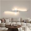 Comely Lampada da Parete LED Interno, 27W 3000LM Applique da Parete 4500K | Lampada a Muro Up Down per Soggiorno, Camera da Letto, Corridoi, Luce Bianca Neutra 4500K, (Bianco)