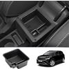 ZCLINKO Compatibile con VW T-Cross T Cross 2018-2024 2025 Console Centrale Portaoggetti T-Cross Bracciolo Organizer Vassoio Portaoggetti con Tappetini Antiscivolo T Cross Accessori (Nero)