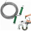 Asaiy Strumento per sbloccare scarichi con manico, sonda flessibile per tubature, strumento professionale per sbloccare lavelli da cucina, scarichi di fognature, bagni e WC (5 m * 10 mm)