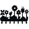 Generico Portachiavi da Muro con 7 ganci, Decorativo con Sagome Fiori, Appendichiavi da Parete moderno per Ingresso, Cucina, Garage, Idea Regalo, Arredamento ingresso, Portachiavi da parete