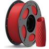 ANYCUBIC Filamento PLA 1,75 mm, Filamento PLA per Stampante 3D, Confezione Sottovuoto, Identificazione Intelligente per Stampa Intelligente, Rosso 1KG