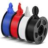 ANYCUBIC Filamento PLA ad Alta Velocità per Stampante 3D 1,75 mm, Stampa 10 Volte più Rapida, Precisione Dimensionale +/- 0,02 mm, Identificazione Intelligente, Blu e Rosso e Bianco e Nero 4KG