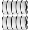 ANYCUBIC Filamento PLA ad Alta Velocità per Stampante 3D 1,75 mm, Stampa 10 Volte più Rapida, Precisione Dimensionale +/- 0,02 mm, Identificazione Intelligente, Bianco 10KG