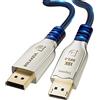 BolAAzuL Cavo DisplayPort 2.0 0,5 m, Ultral Short 16K Cavo DP 2.0 8K@120Hz 4K@144Hz 2K@240Hz Cavo monitor DisplayPort1.4 G-Sync/FreeSync, UHBR20 Cavo Display-Port 2.0 intrecciato per DP1.4 DP1.2